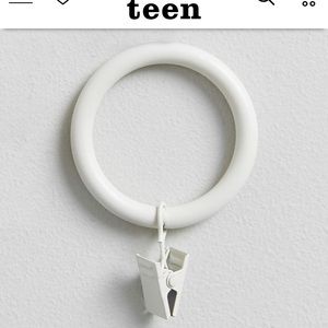 PB Teen White 1.25” Clips